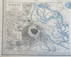 Austria-Hungary Hapsburg Empire Bohemia Vienna 1865 Johnston two sheet large map