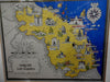 San Marino & Marche Italy Urbino Ancona Montebello c. 1950 framed cartoon map