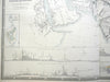 Physical Features of Europe & Asia 1856 A.K. Johnston map