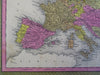 Europe France Germany Ottoman Empire Russia 1848 Cowperthwait Mitchell map