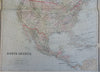 North America United States Mexico Canada 1889-93 Bradley folio map