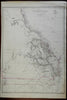 Queensland Colony Australia Brisbane Maryborough c. 1860 Weller map