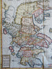 Ancient Greece Thucydides Athens Argos Sparta Corinth 1721 Taylor folio rare map