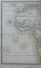 Africa Continent Guinea Congo Egypt Nubia c.1850 Tardieu fine large engraved map