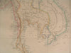 Burma Siam Anam SE Asia by Weller folio c.1863 scarce old vintage antique map