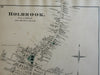 Holbrook Norfolk County City Plan1876 Barnstable county detailed downtown map