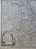 Battle of Elixheim War of Spanish Succession Brabant c. 1745 Basire battle map