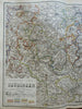 Thuringia German Empire Gotha Erfurt Hildburghausen 1873 Ravenstein map