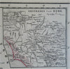 Italy Corsica Sardinia Naples Rome Malta 1876 Otterloo scarce large Dutch map