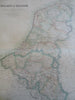 Netherlands Belgium Luxembourg Low Countries Amsterdam c. 1855-60 Fullarton map