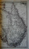 Australia continent by itself endless details 1878 Petermann Stieler map