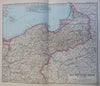 German Empire Prussia Bavaria Saxony 1888 Vogel LARGE detailed 4 sheet map