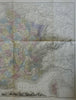 France in Departments Belle Epoque French 3rd Republic c. 1880 large Drioux map