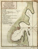 Acapulco Mexico 1754 coastal survey city plan w/ key scarce miniature map