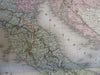 Italy Italia 1862 Andriveau-Goujon beautiful large hand color antique map