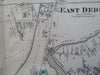 East Dedham Norfolk County Massachusetts 1871 detailed city plan map