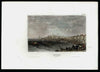 Kostroma Russia c.1840-50 Meyer fine engraved city view w/ beautiful hand color