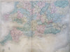 England & Wales United Kingdom London York Cardiff Manchester 1853 Black map