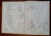 United States Pre-Civil War California New York 1860 Blackie three sheet map