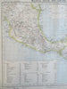 Southern Mexico & Central America Guatemala Honduras 1883 Letts scarce map