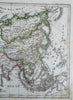 Asia Ottoman Empire Arabia Iran British India Qing China Japan 1843 Stieler map