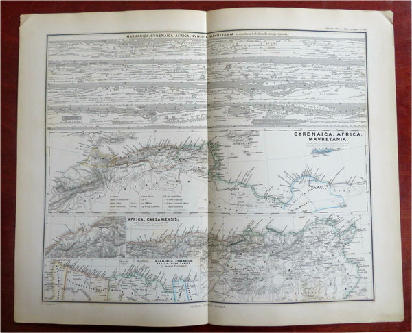 North Africa Cartographic History & Evolution 1865 Stulpnagel historical map