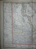 Railroad & County large map of Manitoba Canada Winnipeg 1888 Cram map