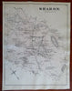 Sharon Massapoag Pond Norfolk County Massachusetts 1871 detailed map