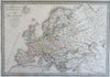 Charlemagne & Charles V Holy Roman Empire 1831 Lapie large folio historical map