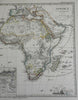 Africa Continent Algeria Cape Colony Egypt Congo 1874 Stulpnagel detailed map