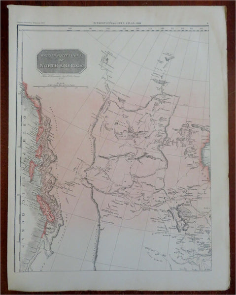 British North America Vancouver British Colombia 1903 Arrowsmith historical map