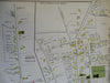 Hopkinton Village Middlesex Mass. 1889 Walker detailed city plan