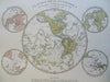 Western Hemisphere North & South America 1855 Stieler antipodean map