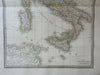 Italian Peninsula Ancient World Roman Republic 1832 Lapie historical map