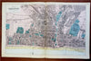 Brighton East Sussex England U.K. 1881 Edward Weller detailed city plan