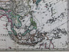 Asia Arabia Iran Hindoostan China Russia Turkey Japan 1878 Stulpnagel old map
