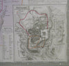 Holy Land Palestine Israel Sinai Jerusalem 1862 Andriveau-Goujon large map