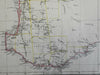 Western & Southern Australia Kangaroo Island Perth Adelaide c. 1860 Weller map