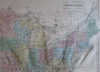 Eastern United States 1853 S. Hall large old map
