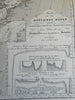 North Sea British Isles English Channel Denmark Sea Depth 1860 Berghaus map