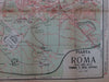 Roma Rome Italy transportation tramway bus lines c.1920 vintage lithographed map