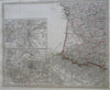 France Paris Nantes Marseilles Orleans Lyon 1855 Stulpnagel detailed 4 sheet map