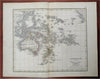 Australia New Zealand Papua New Guinea Indonesia c. 1844 A. Baedeker scarce map