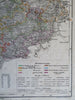 Saxony Schwarzburg Weimar Gotha Erfurt Schmalkalden 1852 Flemming detailed map