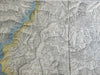 Kingdom Piedmont Italy c. 1850 lg. topographical war map Mila Brescia Lake Como