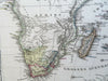 African Continent mountain range height diagram 1855 Stulpnagel large map