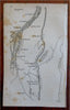 Montreal Longueil La Prairie Chambly Canada 1828 Hooker miniature map