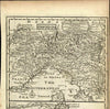 Leghorn Livorno Genoa northern Italy Italia Mediterranean coast 1766 Bowen map