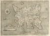 Stalimene Lenno Greece Greek Island Aegean Sea 1620 Porcacchi miniature map