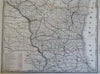 Wisconsin Madison Green Bay Milwaukee c. 1880's-90 Cram large map